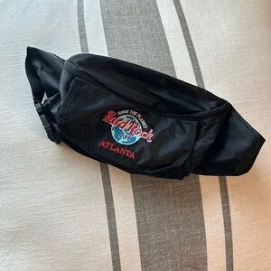 Vintage Hard Rock Cafe Atlanta Fanny Pack / Belt Bag with Adjustable Strap GUC